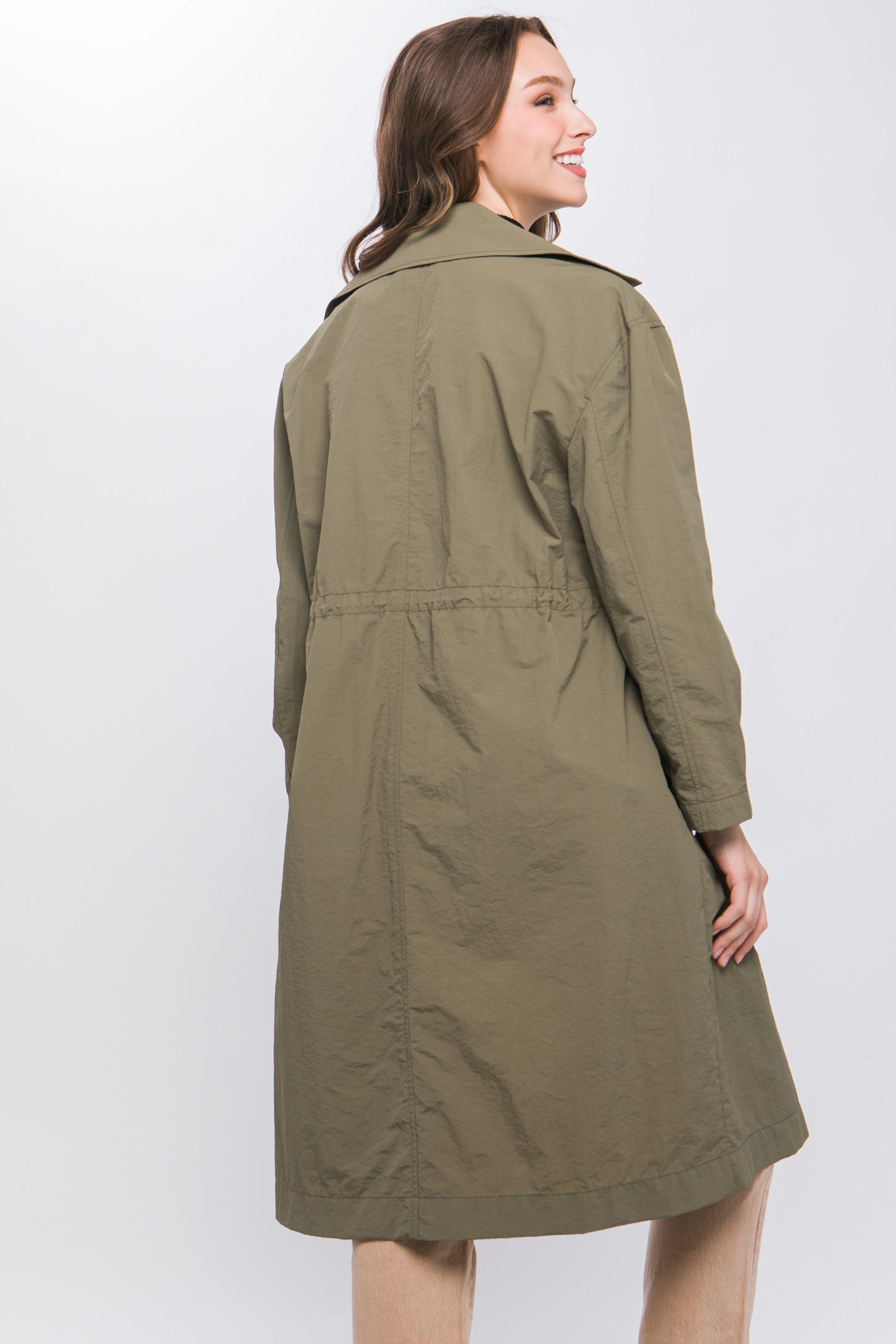 Olive Trench Coat