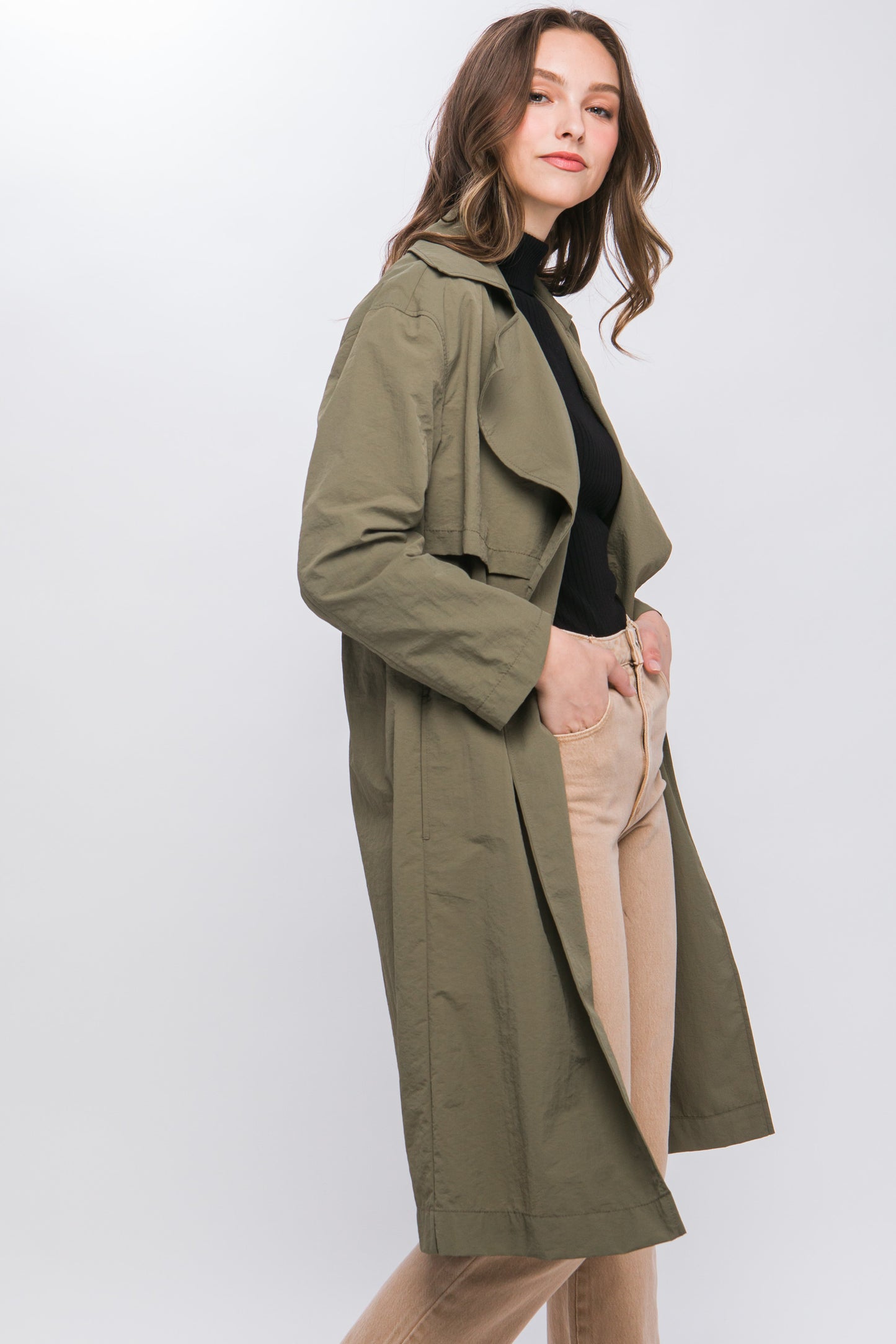 Olive Trench Coat