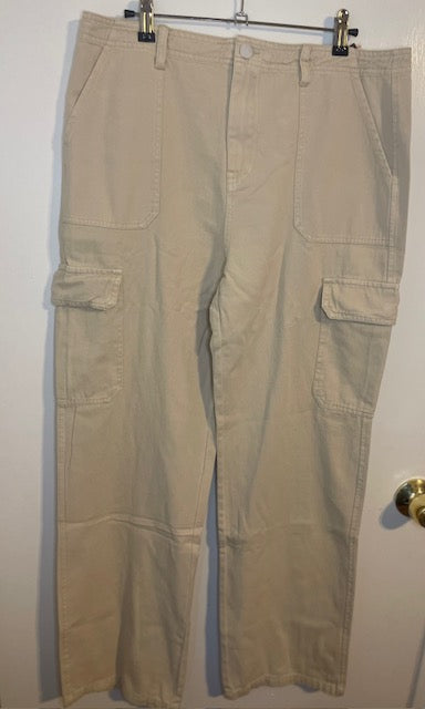 Beige Cargo Pants