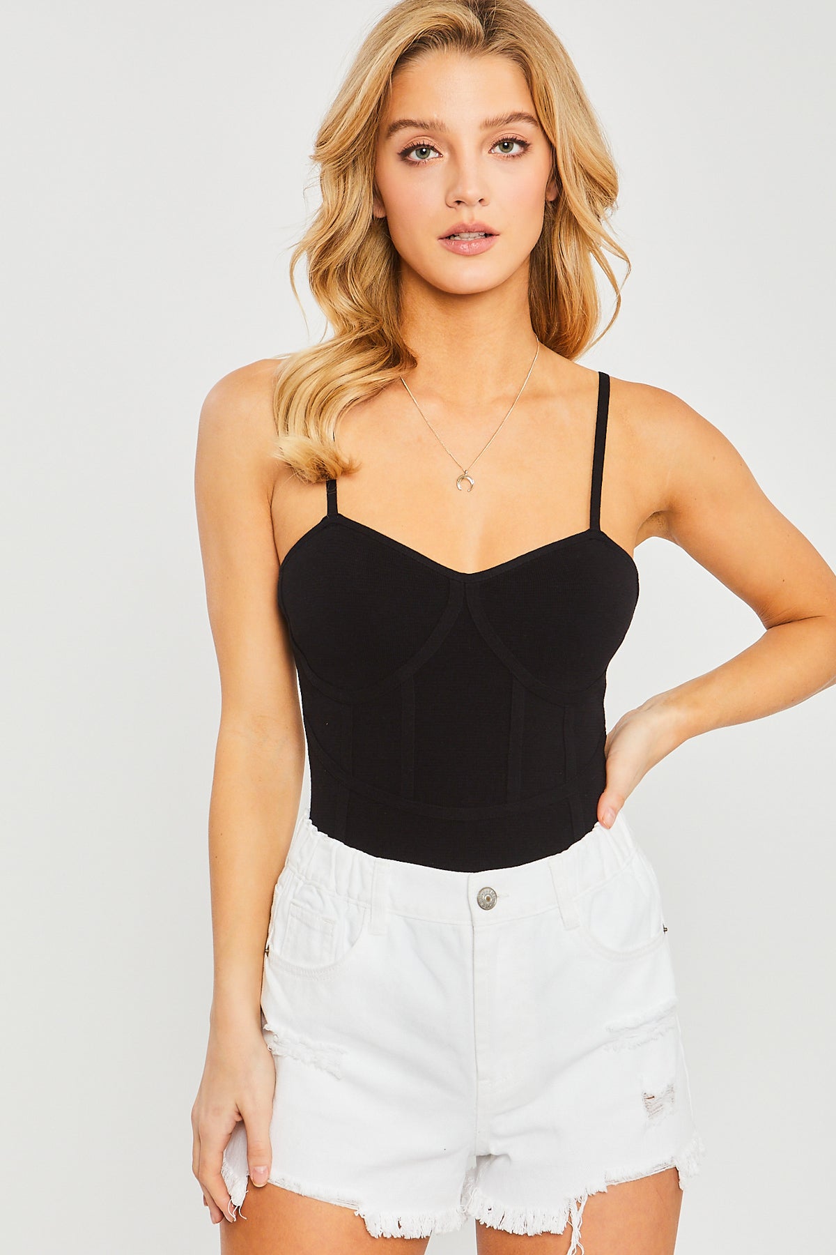 Sleeveless Sweater Bodysuit