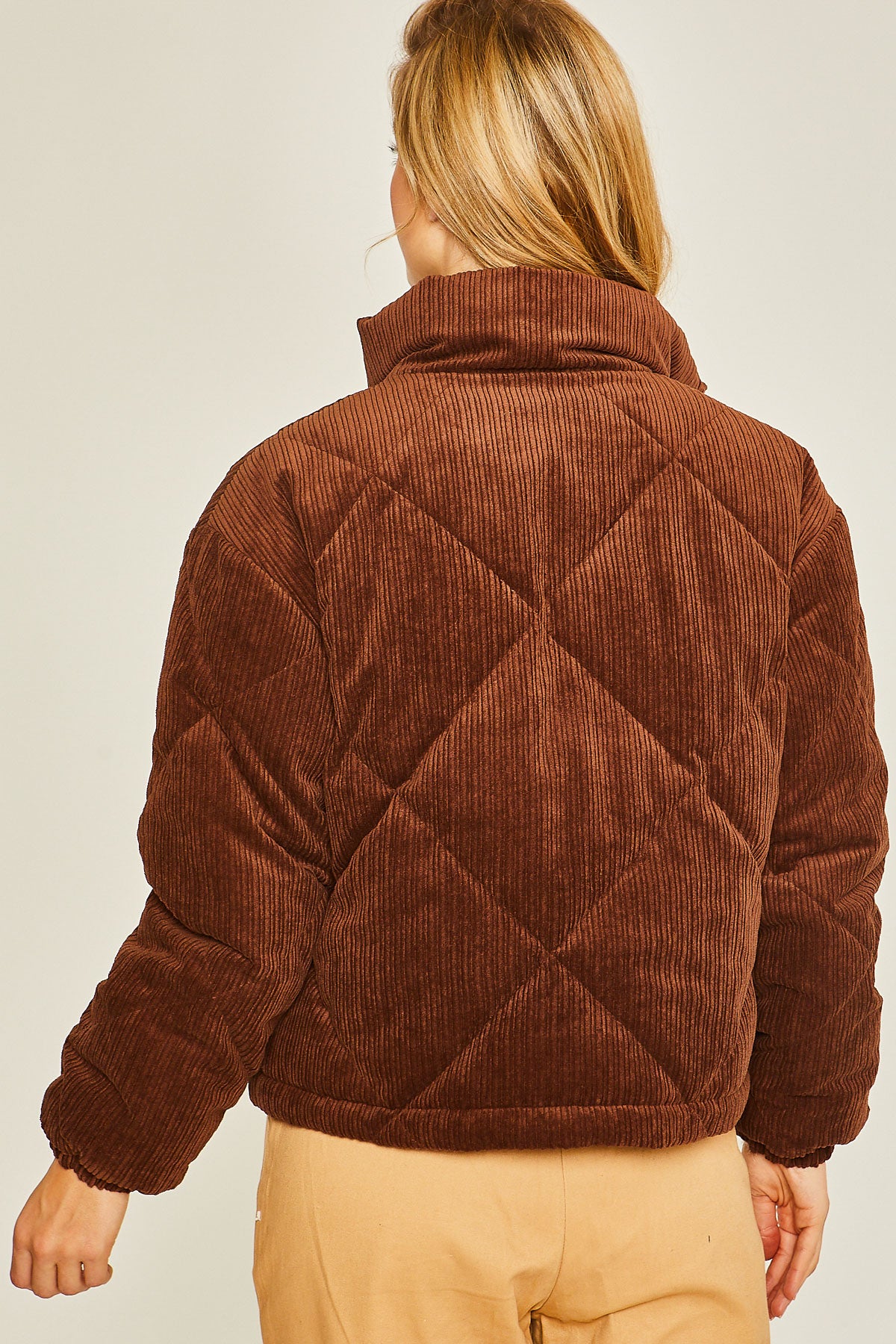 Corduroy Puffer Jacket