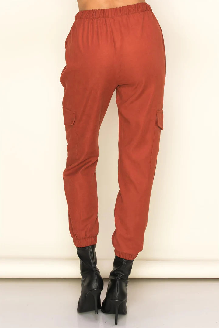 High Waist Woven Pants