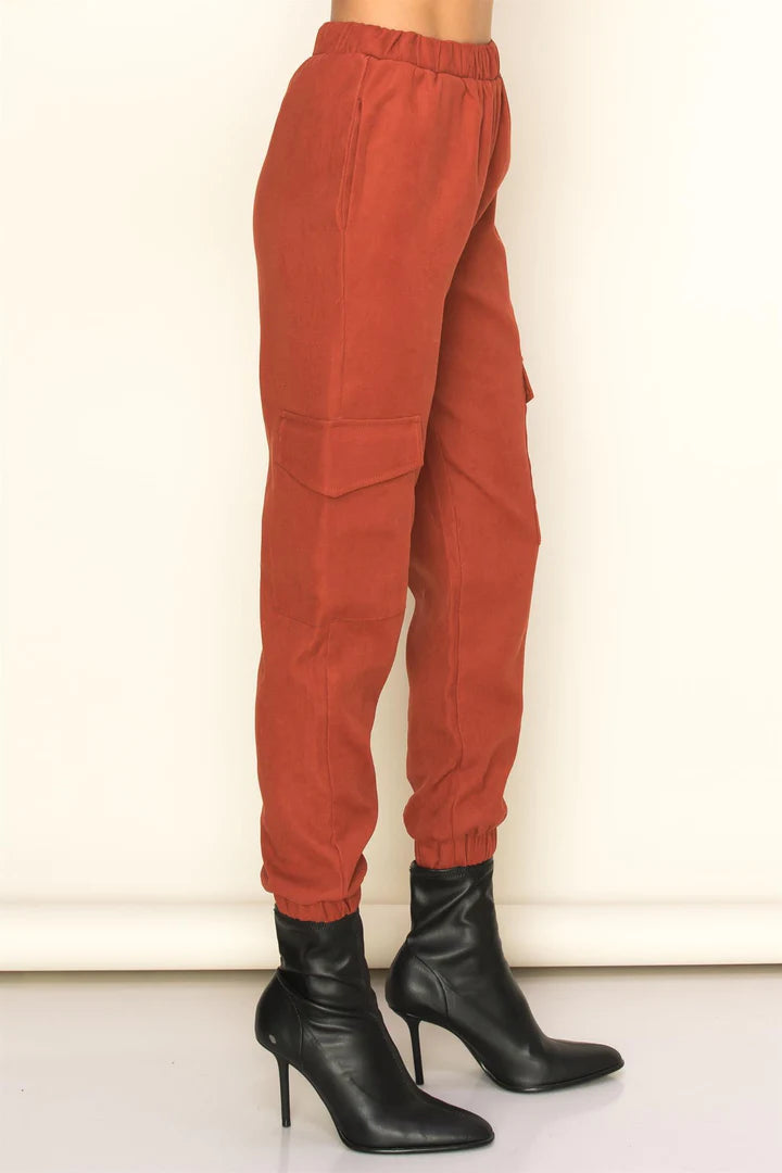 High Waist Woven Pants