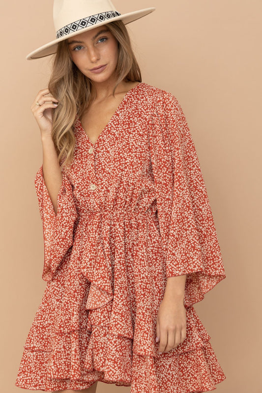 Camelia Ruffle Dress